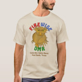 DMR. Firewise Owl T-shirt (met achtergrond) (Voorkant)
