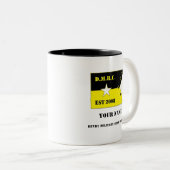 DMRC Coffee Cup Tweekleurige Koffiemok (Voorkant rechts)