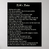 DM's Rules Explicit Dungeons Dragons Poster (Voorkant)