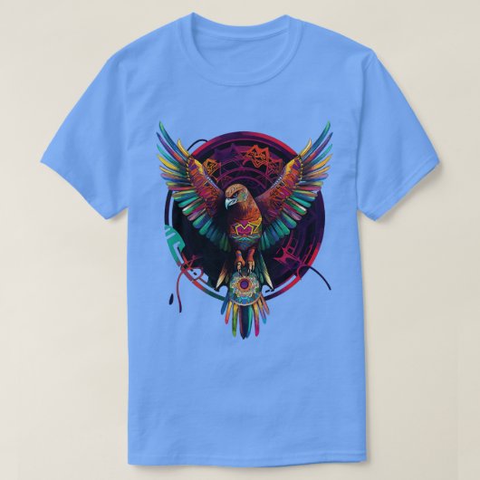 DMT Art Shamanic Eagle 1 T-shirt (Design voorkant)