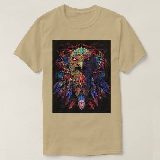 DMT Art Shamanic Eagle 3 T-shirt (Design voorkant)