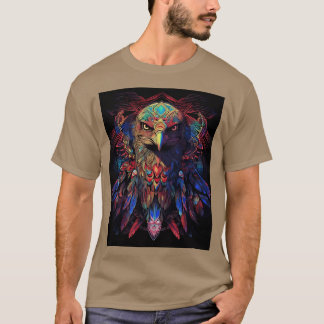 DMT Art Shamanic Eagle 3 T-shirt
