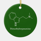 DMT Dimethyltryptamine Molecule Chemie Keramisch Ornament (Voorkant)