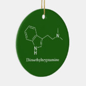 DMT Dimethyltryptamine Molecuul Chemie Keramisch Ornament (Rechts)