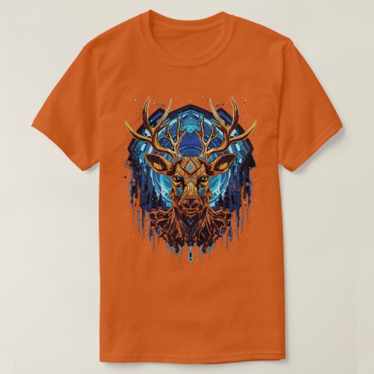 DMT Kunst Psychedelische rendieren 1 T-shirt (Design voorkant)