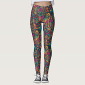 DMT Psychedelische Leggings [Mijn textuur wissen] (Voorkant)