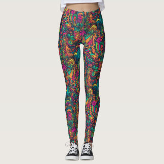 DMT Psychedelische Leggings [Mijn textuur wissen]