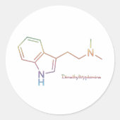 DMT Rainbow Ronde Sticker (Voorkant)