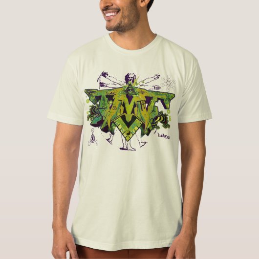DMT SPIRITUEEL GRAFFITI AYAHUASCA T-SHIRT (Voorkant)