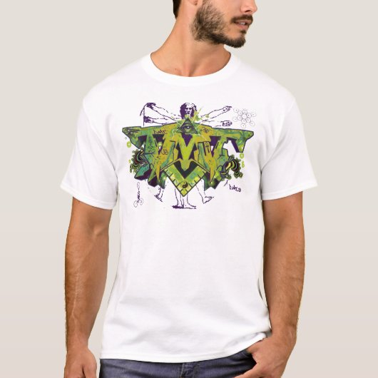 DMT SPIRITUEEL GRAFFITI T-SHIRT (Voorkant)