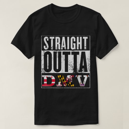 DMV - D.C., Maryland, Virginia - Souvenir T-shirt (Design voorkant)