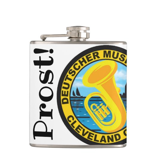 DMV Festive 6oz Flask Heupfles (Voorkant)