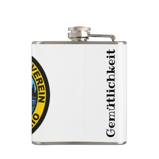 DMV Festive 6oz Flask Heupfles (Achterkant)