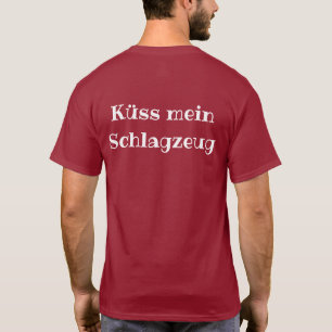 DMV Küss mein Schlagzeug Shirt Dark