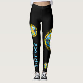 DMV Prost Zwarte Leggings met de Logo van de Kleur