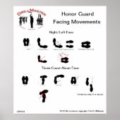 DMVA1 Honor Guard Facing Movements Poster (Voorkant)