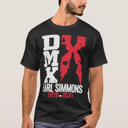 DMX Rapper Earl SimmonsDark Man X Ruff Ryders [HiS T-shirt (Voorkant)