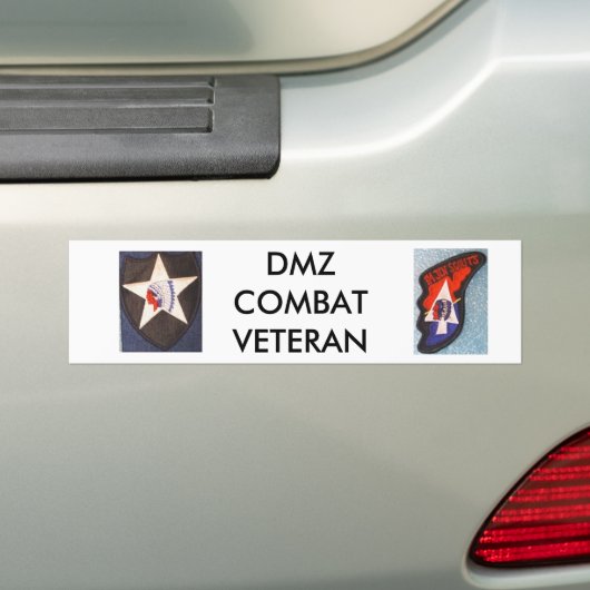 DMZ COMBAT VETERAN BUMPERSTICKER (Op auto)