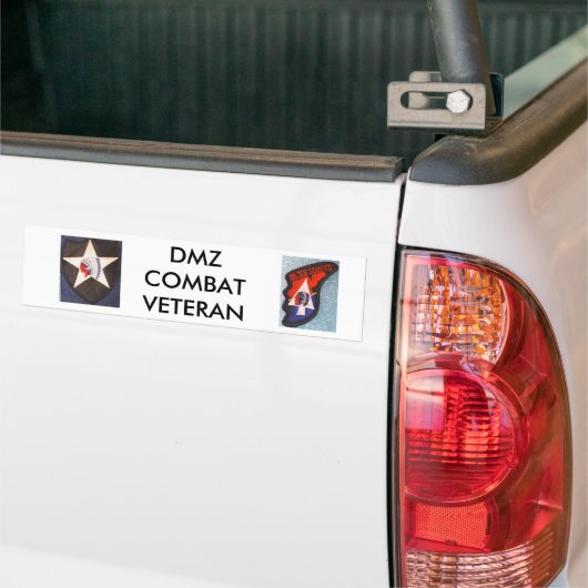 DMZ COMBAT VETERAN BUMPERSTICKER (Op Truck)