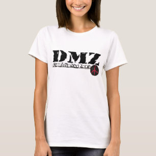 DMZ Gebied gedemilitariseerd zonder oorlog op gron T-shirt
