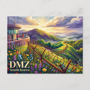 DMZ (gedemilitariseerde zone) Zuid-Korea Briefkaart