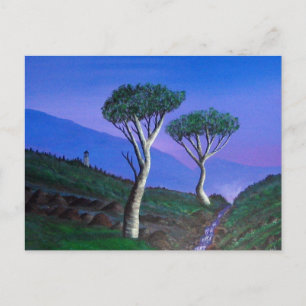 DMZ Korea Militaire Watchtower Stream bergen Briefkaart