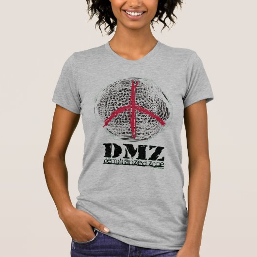 DMZ Peace No War Demilitarisated Zone Freedom USA T-shirt (Voorkant)
