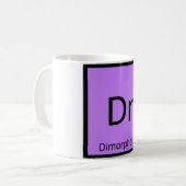 Dn - Dimorphodon Dinosaur Chemie Symbool Koffiemok (Voorkant links)
