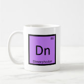 Dn - Dimorphodon Dinosaur Chemisch Symbool Koffiemok (Links)