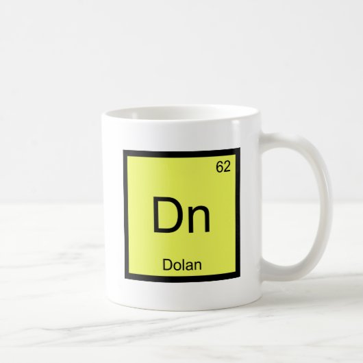Dn - Dolan Chemie Elementsymbool Meme T-Shirt Koffiemok (Rechts)