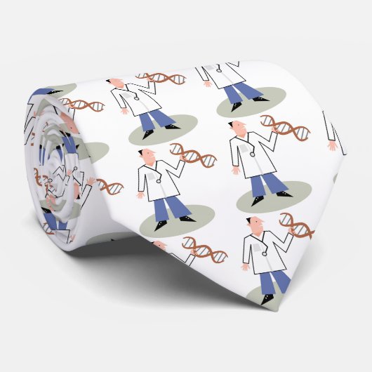 DNA-arts Stropdas (Opgerold)