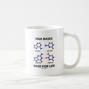 DNA-basen voor de levenscyclus (chemiemologische m Koffiemok