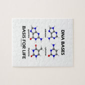 DNA basen voor leven (moleculaire structuur) Legpuzzel (Horizontaal)