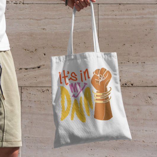 Dna Black History Maand Fist Tote Bag