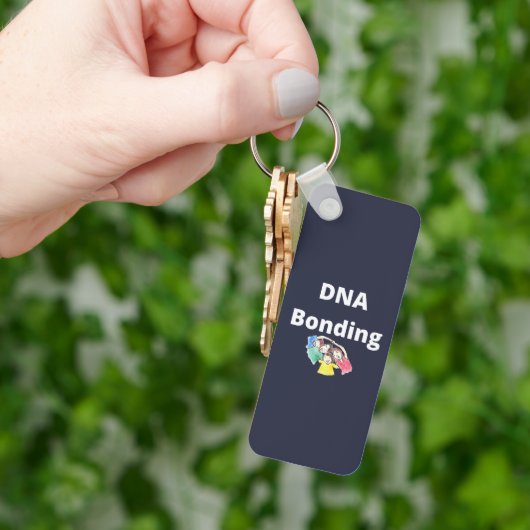 DNA Bonding Aluminium Rechthoek Sleutelhanger (Hand)