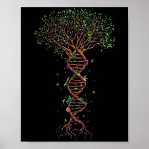 DNA Boom Genetische Grappige Aarddag Plant Een Boo Poster