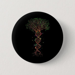 DNA Boom Genetische Grappige Aarddag Plant Een Boo Ronde Button 5,7 Cm