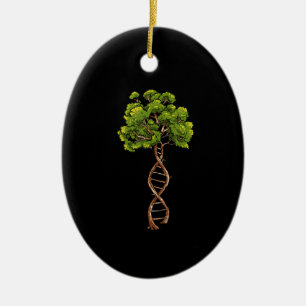 DNA-boom van biowetenschapsbiologie biologie biolo Keramisch Ornament