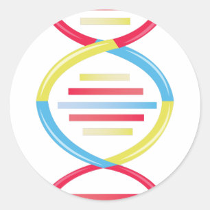 DNA Chain Ronde Sticker