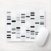 DNA-code Art Black op wit Muismat (Met muis)