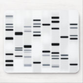 DNA-code Art Black op wit Muismat (Voorkant)