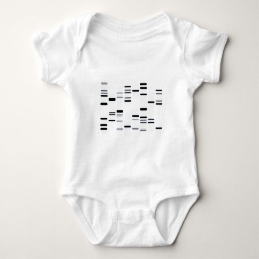 DNA-code Art Black op wit Romper (Voorkant)