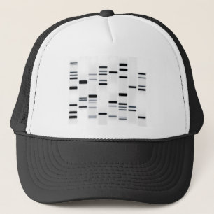 DNA-code Art Black op wit Trucker Pet