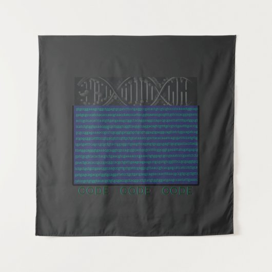 DNA-code, genetische manipulatie, DNA-helix Wandkleed (Voorkant)