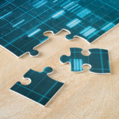 DNA-codering en genetische code als wetenschap Legpuzzel (Zijkant)