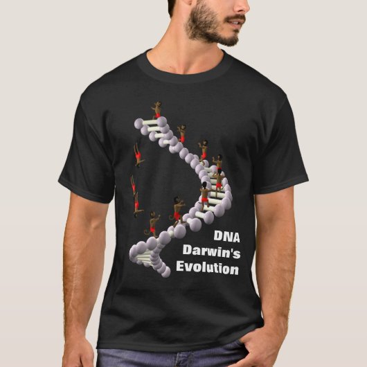 DNA Darwins evolutie T-shirt (Voorkant)