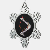 DNA: Darwins evolutie Tin Sneeuwvlok Ornament (Rechts)