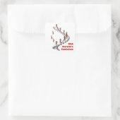 DNA Darwins evolutie Vierkante Sticker (Tas)