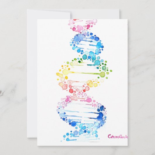 DNA, de spiraal van het leven  Kaart (Voorkant)