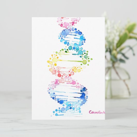 DNA, de spiraal van het leven  Kaart (Staand voorkant)